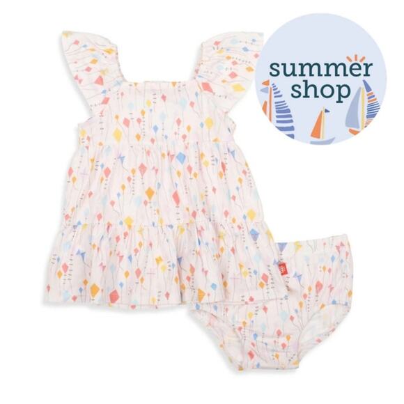 Magnetic Me Sky's the Limit Dress and Diaper Cover 6-9M Modal Dress Baby - Picture 1 of 6